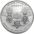 The front of the 2011 Congressional Medal of Honor silver dollar.  (Photo credit: United States Mint.)